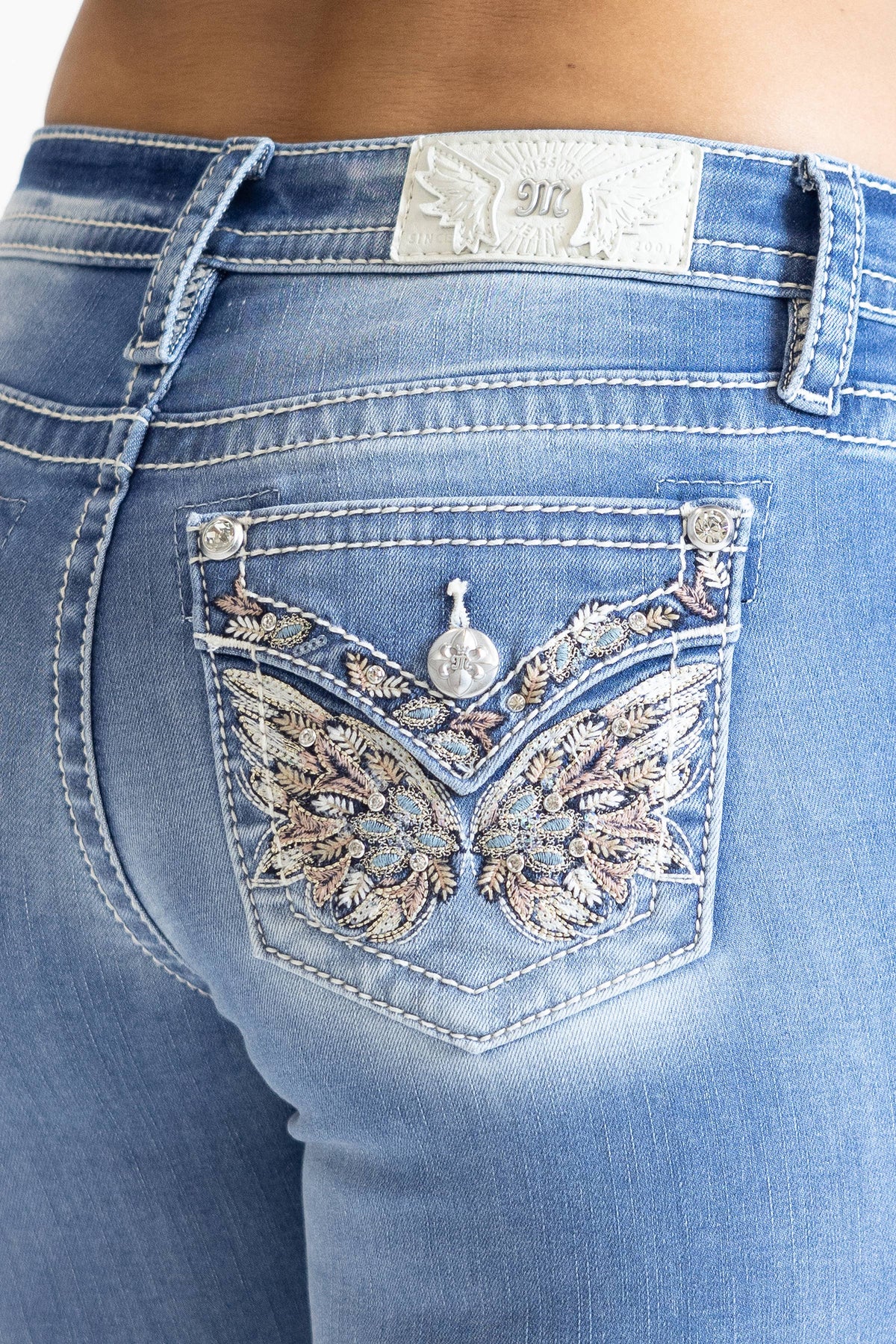 Miss Me-Mid-Rise Bootcut Jeans