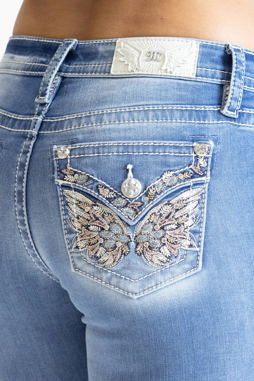 Miss Me-Mid-Rise Bootcut Jeans