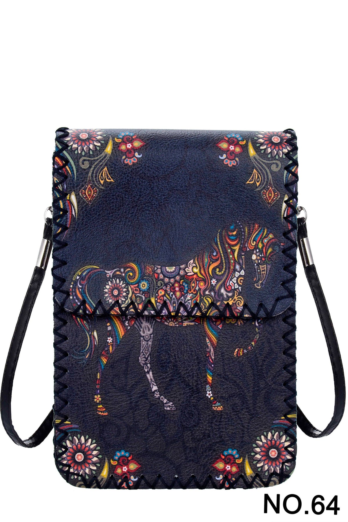 Ole - Floral Horse Print CrossbodyHB0580 - NO.64
