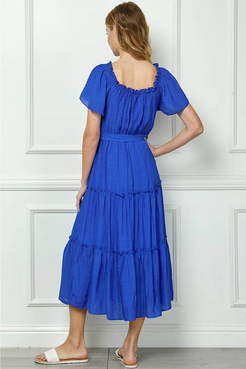 Winslow Collection - RUFFLE TIERED CROPPED MAXI WITH LINING Y9504114