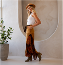 Young Threads - Rustic Bohemian: Side Paneled Patchwork Pants (New Color)