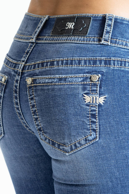 Miss Me - M3636B95V- 32" midrise bootcut jeans