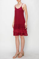 Origami Apparel ~ Lace and Crochet inspired - OLS-4672 RED