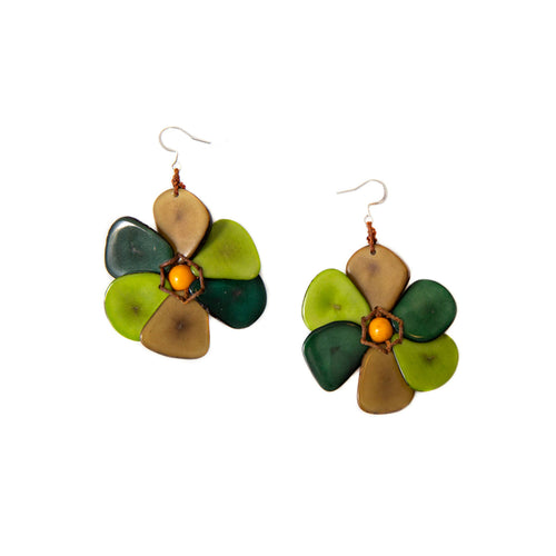 Organic Tagua Jewelry - Rosalia Earrings