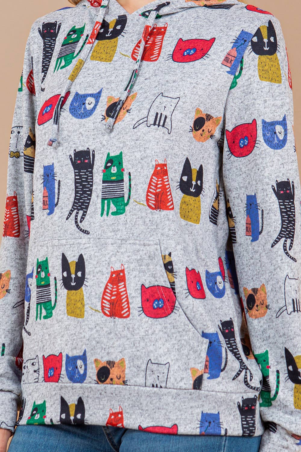 LA Soul - Colorful Cat Pullover Hoodie