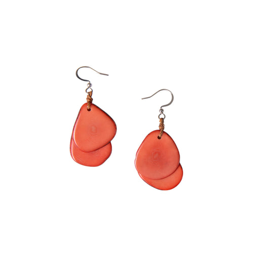Organic Tagua Jewelry - Fiesta Earrings
