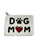 Ole - DOG MOM Beaded Mani Coin Purse