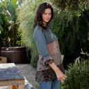 Young Threads - 3/4 Ruffle Sleeves Western Blouse Top (New Color)