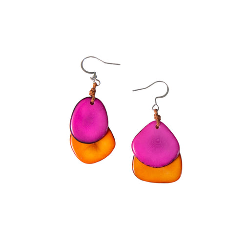 Organic Tagua Jewelry - Fiesta Earrings
