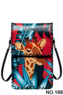 Ole - Floral Giraffe Printed Crossbody HB0580 - NO.188