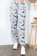 LA Soul - Variety Of Dog Print Jogger Pant