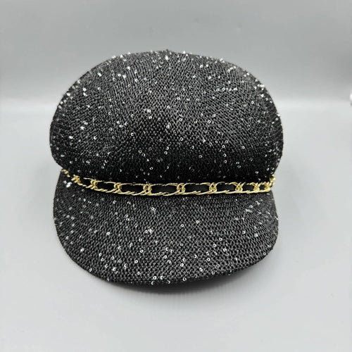 Ole - Sequin Chain Beret Cap