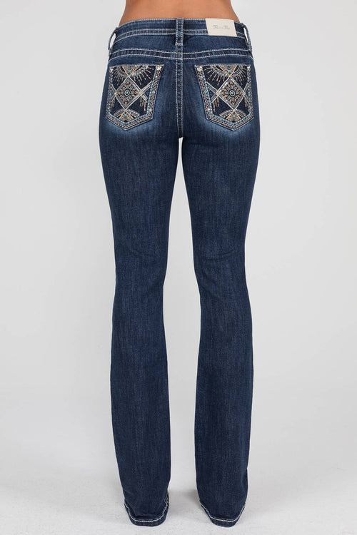 Miss Me-32” Mid-Rise Bootcut Jeans