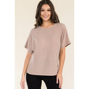 Perseption - VERTICAL YOKE CUFF DOLMAN KNIT SWEATER