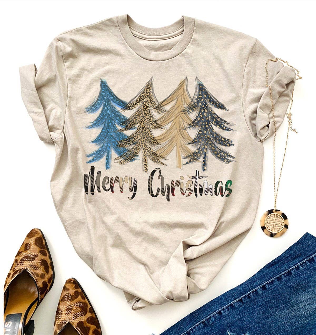 Par.tees by Party On! - Merry Christmas Trees Sublimation Tees by Party On Design