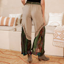 Young Threads - Boho Overdyed Rayon Bellbottom Pants : Gravel / PLUS (XL-1X-2X-3X 1-2-2-1)