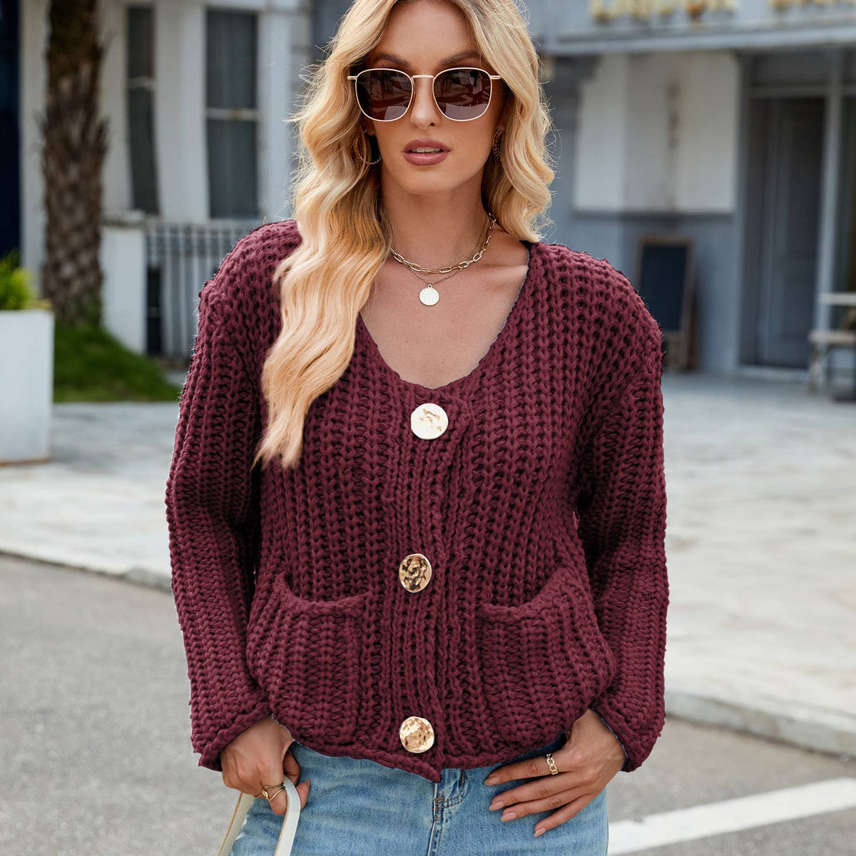 Hope & Sunshine - Chunky Knit Cardigan