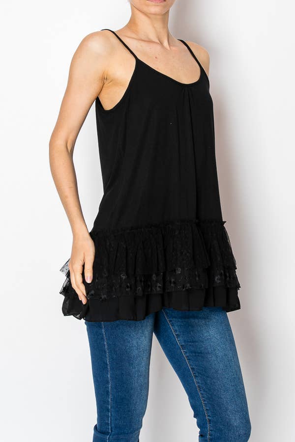 Origami Apparel ~ Lace and Crochet inspired - 501-T14 BK