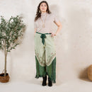 Young Threads - Boho Overdyed Rayon Bellbottom Pants : Gravel / PLUS (XL-1X-2X-3X 1-2-2-1)