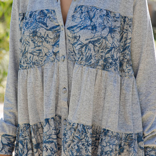 Young Threads - Limited Edition Sweater Knit Jhabla Top with Graceful Tiers