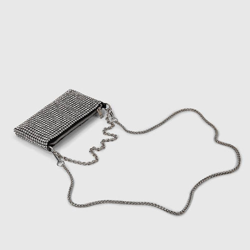 Ole - Rectangle Rhinestone Crossbody Bag
