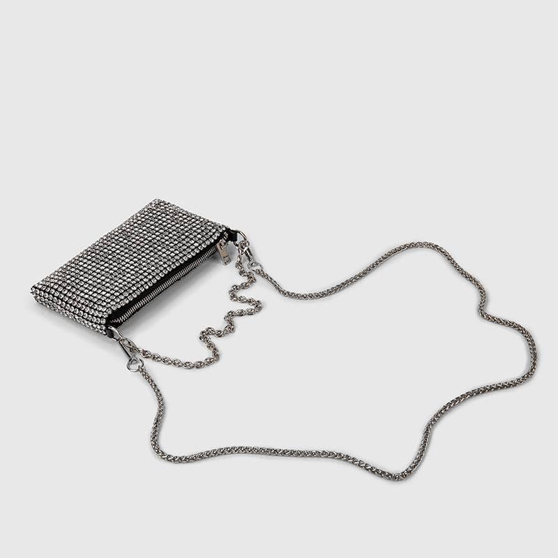 Ole - Rectangle Rhinestone Crossbody Bag