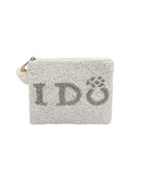Ole - I DO Engagement Ring Beaded Coin Purse LAC-CP-1119