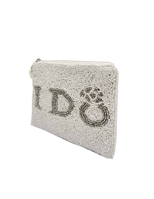 Ole - I DO Engagement Ring Beaded Coin Purse LAC-CP-1119