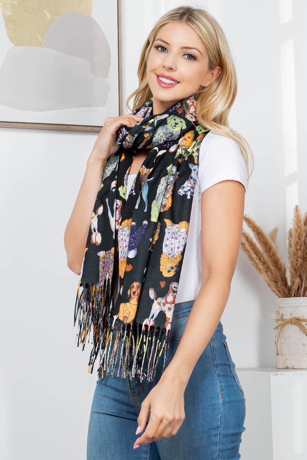 LA Soul - Dog Print Scarf