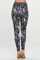 Cat Print Leggings with a Variety Of Cat Prints