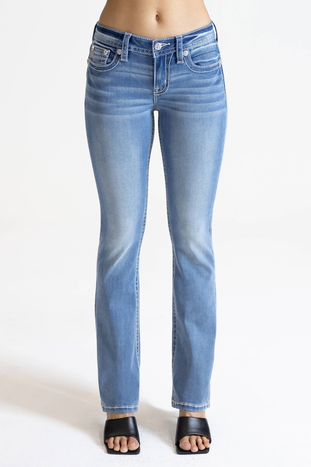 Miss Me-Mid-Rise Bootcut Jeans