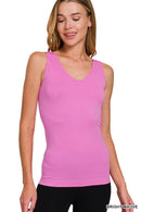 42POPS - ",,..2 Way V-neck/Scoop neck Seamless Tank