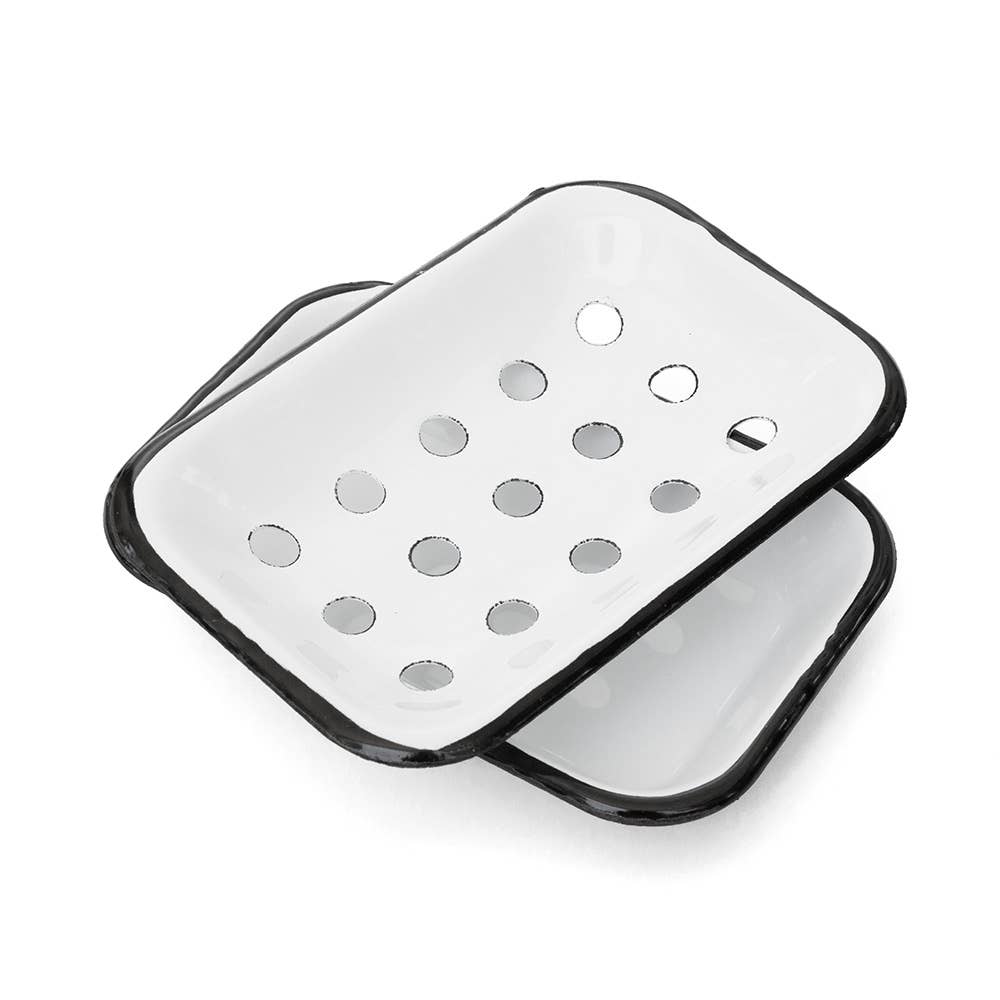 FinchBerry - Farmhouse White Metal Soap Dish