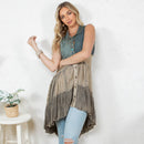Young Threads - Front-Open Asymmetrical High Low Top - New Design