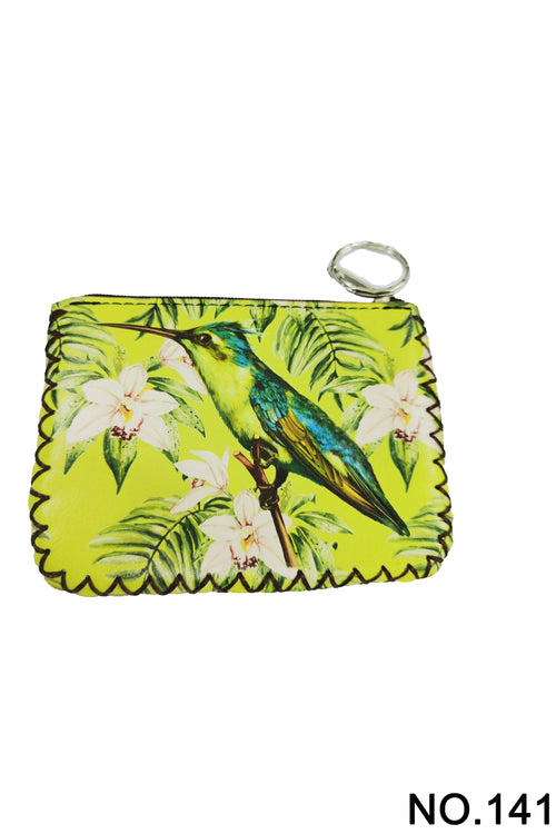 Ole - Floral Woodpecker Printed Coin Purse HB0665 - NO.141