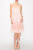 Origami Apparel ~ Lace and Crochet inspired - OLS-4672PINK