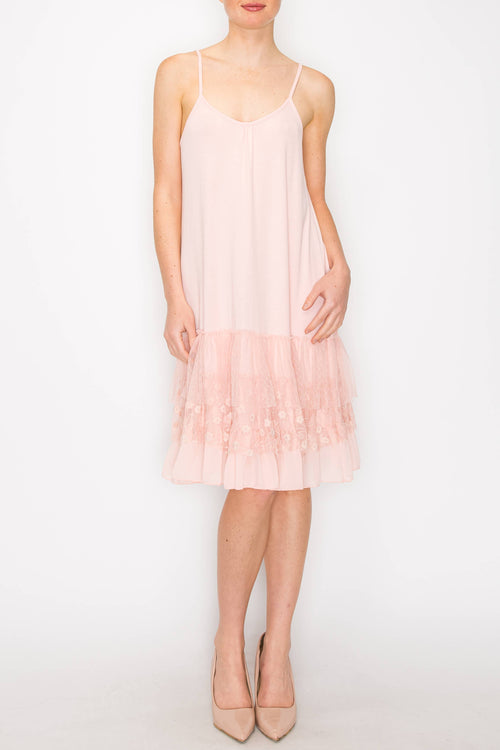 Origami Apparel ~ Lace and Crochet inspired - OLS-4672PINK