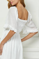 Winslow Collection - SWEET SQUARE NECK FLUTTER DRESS