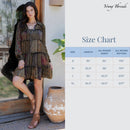 Young Threads - Artisan Embroidered Jhabla Shirt Dress in Mixed Motifs