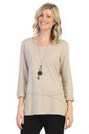 Focus Fashion - Supima Cotton Long Sleeve Tunic-SC103