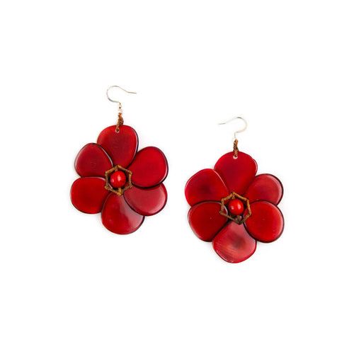 Organic Tagua Jewelry - Rosalia Earrings