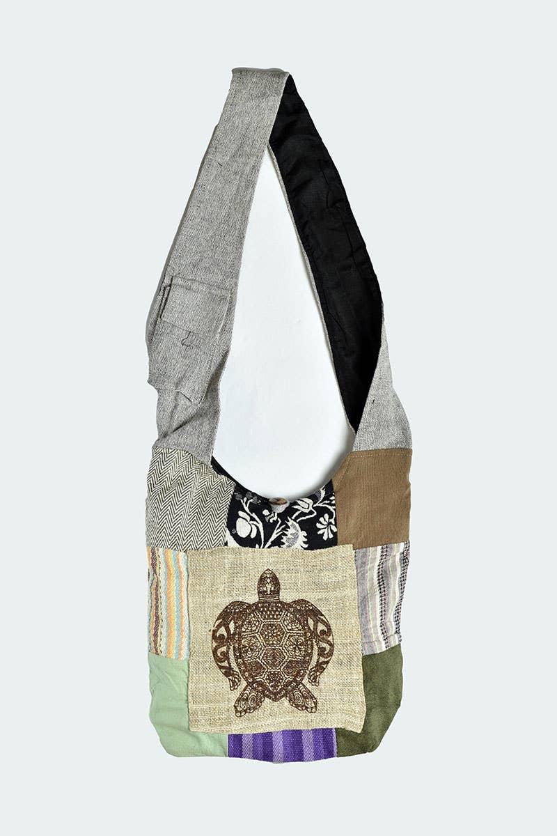 Kathmandu Imports - Multi-Patch Hobo Bag (CODE-626)