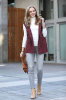 42POPS - ,,..0625 Drawstring Waist Military Hoodie Vest With Pockets SI-20066