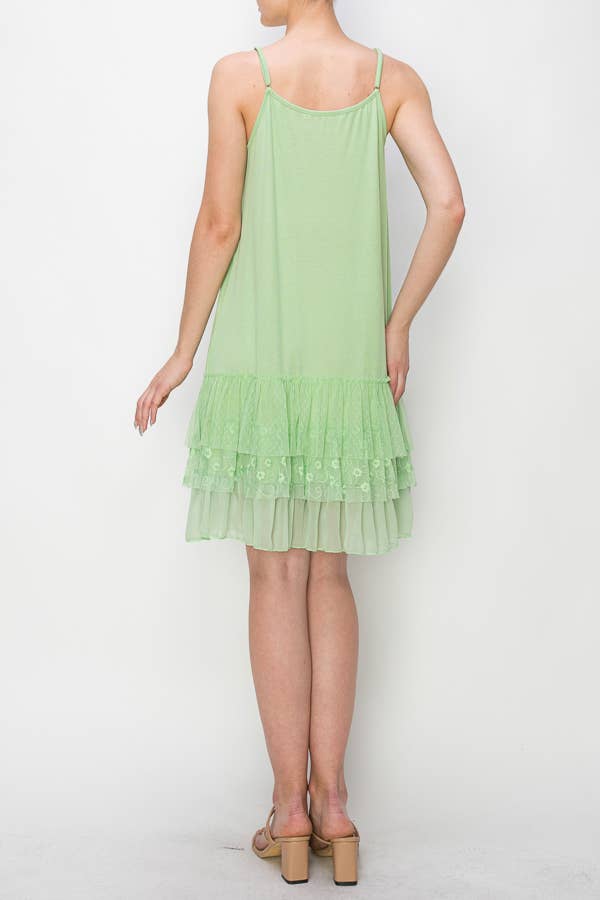 Origami Apparel ~ Lace and Crochet inspired - OLS-4672 APPLE GREEN