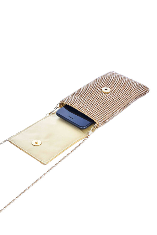 Ole - Fashion Women Rhinestone Crystal Cellphone Bags HB0632