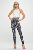Cat Print Leggings with a Variety Of Cat Prints