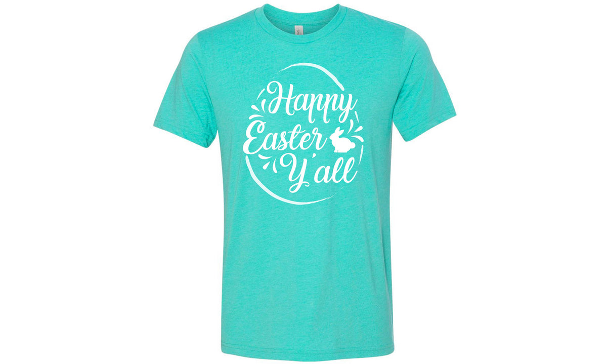 ShopTrendsNow - Unisex Easter Inspired Cross Tri-blend Tees