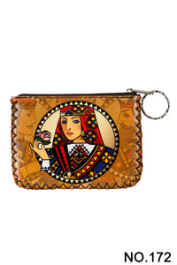 Ole - Poker Queen Printed Coin Purse HB0665 - NO.172