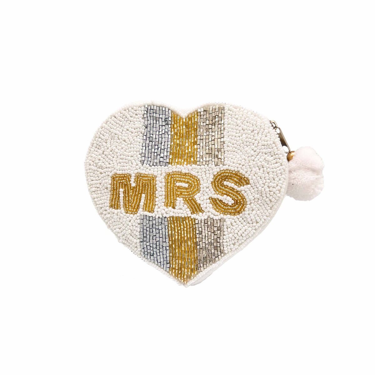 Ole - MRS HEART Beaded Coin Purse