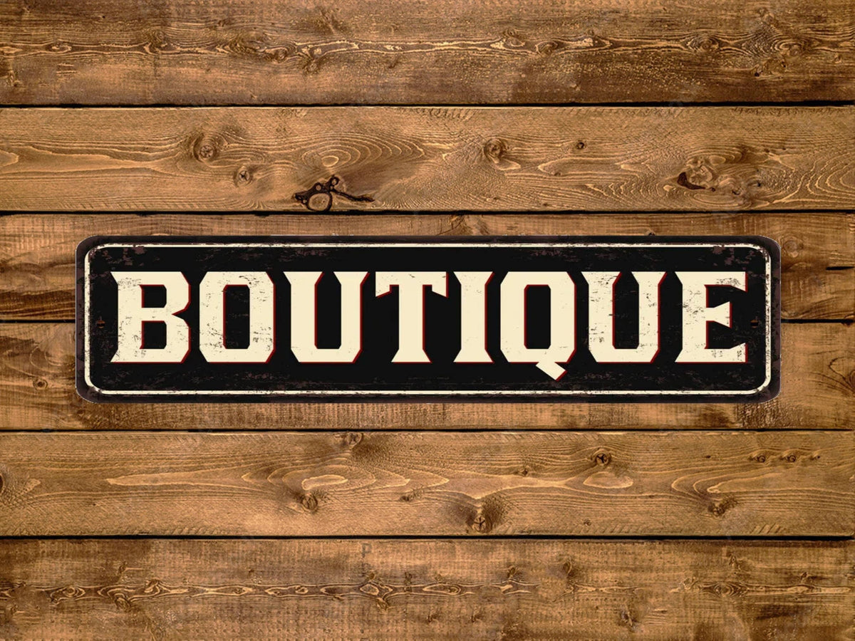 Game Time Prints - Boutique Street Sign Vintage Style